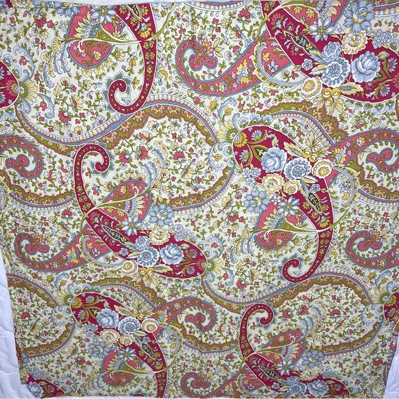 Pottery Barn Corey 3 Paisley Floral Cotton Euro Shams Retired - Picture 5 of 13